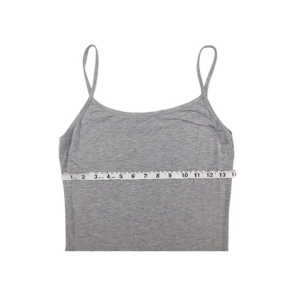 Rendez-Vous Paris Gray Spaghetti Strap Tank Top Size 3 - Picture 5 of 6